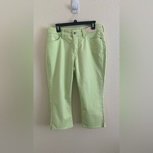 St. John's Bay Light Green Women's Skinny Mid Rise Capri Pants